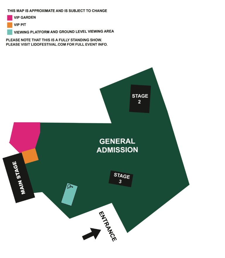 LIDO 25 ticket map